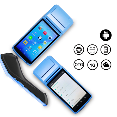 Terminal POS genggam dengan basis pengisian Android OS