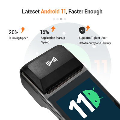 Mesin Pos Terminal Pembayaran Android 11 H8 Terminal Pos Pembaca Kartu NFC