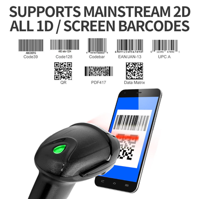 BW-360H Handheld Wired 1D 2D Barcode Scanner Barcode Reader Untuk Supermarket